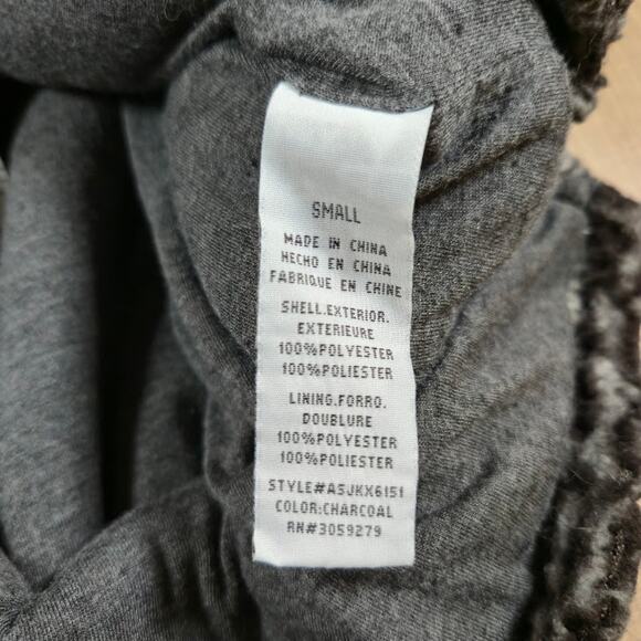 Altar'd State Women's Sherpa Jacket Size Small Black 1/4 Zip Casual Oversized - Picture 6 of 7